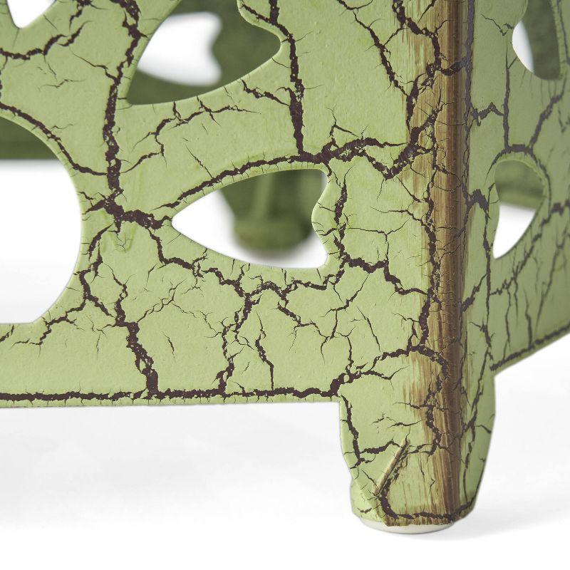 Eliana 14" Sunburst Outdoor Patio Iron Side Table: Weather-Resistant, Hexagon - Christopher Knight Home