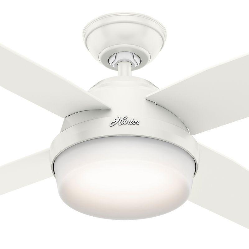 Dempsey 44" 4 - Blade Standard Ceiling Fan with Lights and Remote