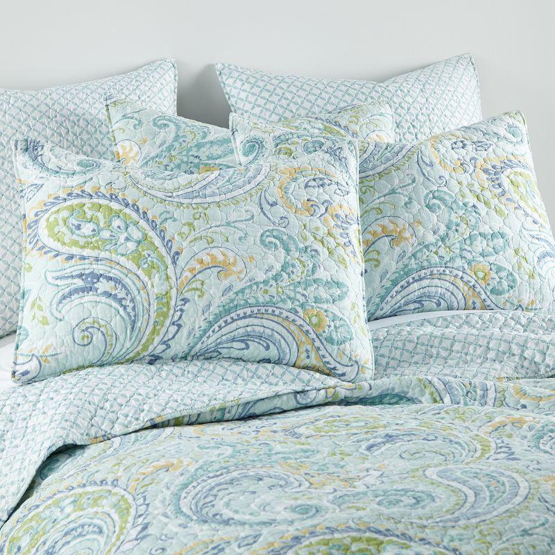 Cortona Paisley Quilt Set - Twin/Twin XL Quilt and One Standard Pillow Sham - Levtex Home