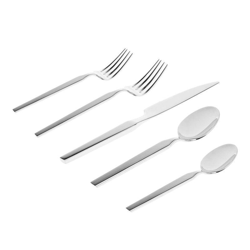 Godinger Silver Art Co Oliver Mirrored 18/10 Stainless Steel Flatware 20 Piece, Service For 4 & Reviews | Wayfair