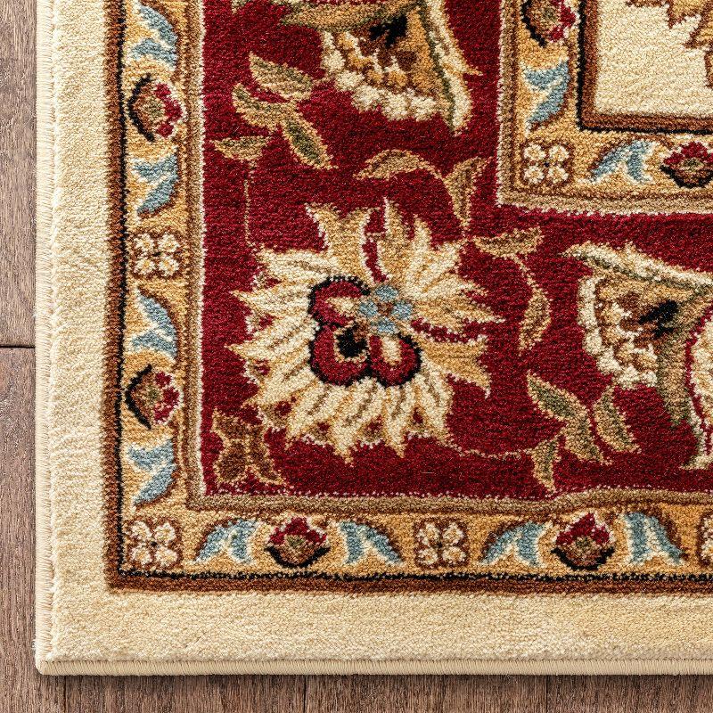 Well Woven Sultan Sarouk Oriental Persian Floral Formal Traditional Modern Classic Thick Soft Area Rug