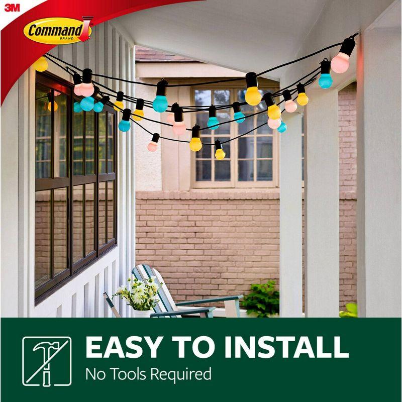 Command 16ct Damage-Free Hanging Outdoor Light Clips with Adhesive Strips