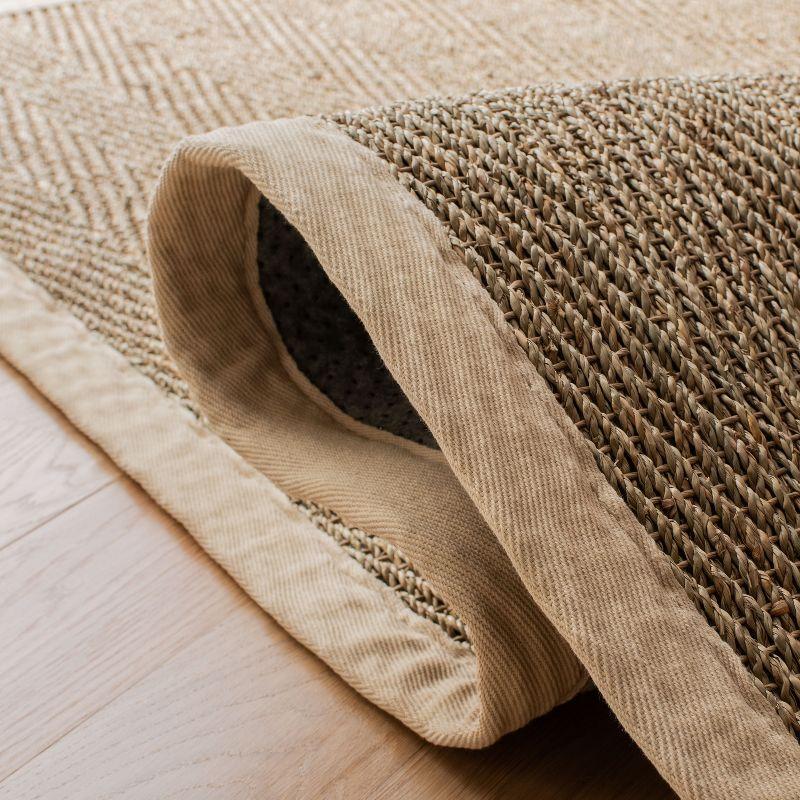 Deschamps Natural Fiber Seagrass Solid Color Rug