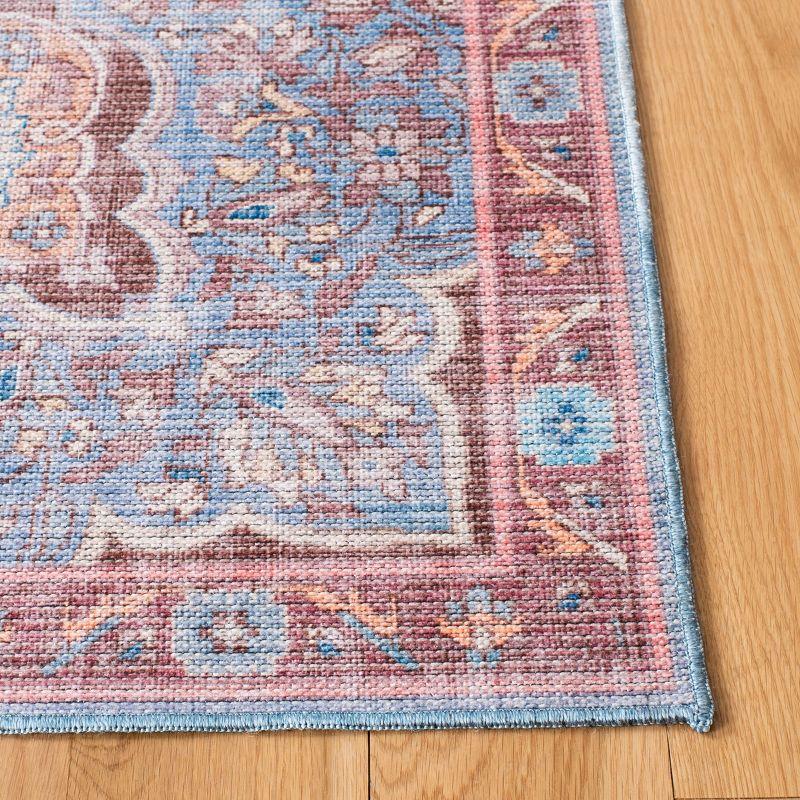 Serapi SEP580 Power Loomed Machine Washable Skid-Resistant Indoor Area Rug - Blue/Brown - 8'x10' - Safavieh