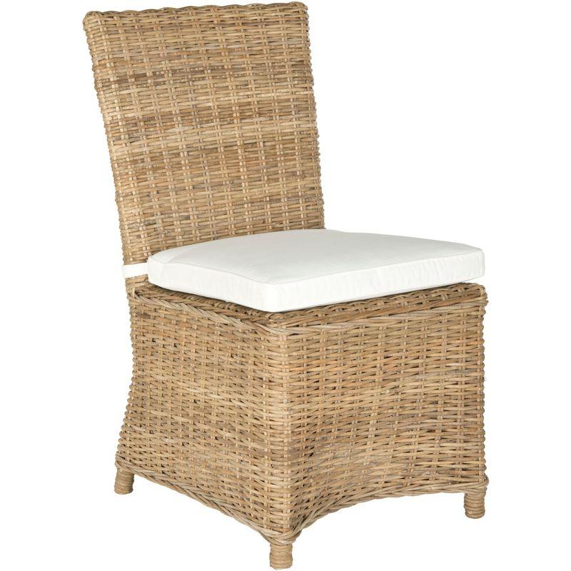 Sebesi 17''H Rattan Side Chair (Set of 2) - Natural - Safavieh