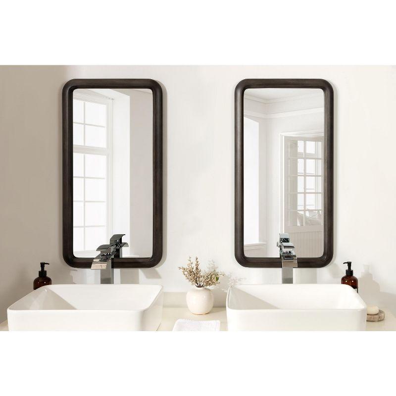 Kate and Laurel Pao Framed Wood Wall Mirror