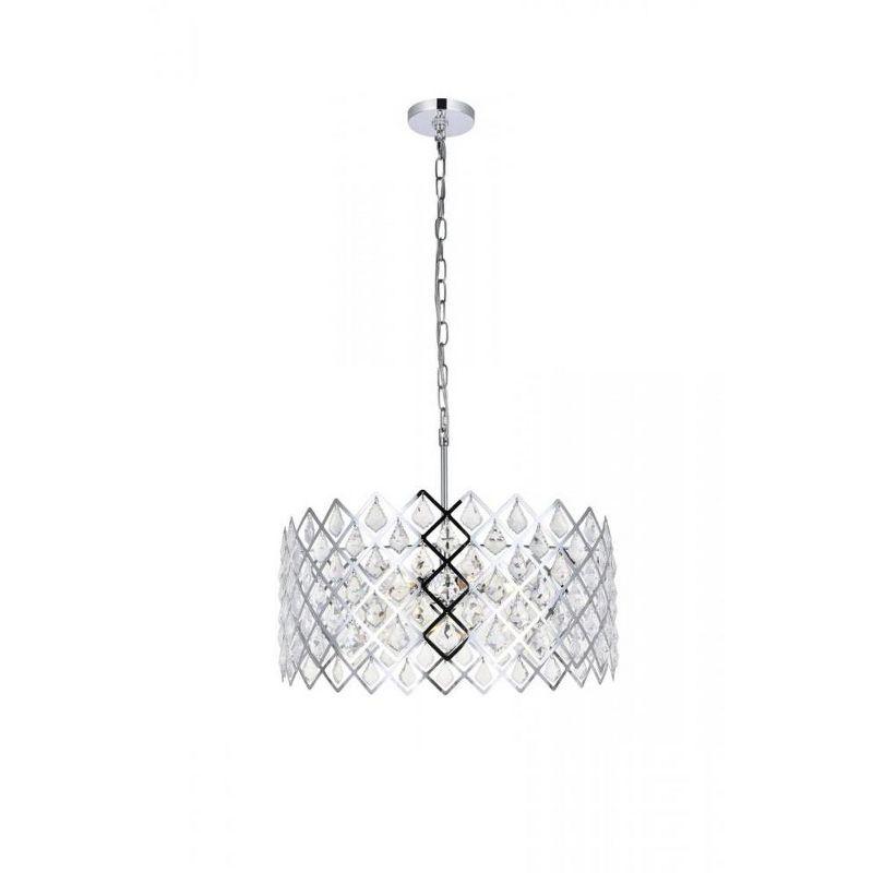 Elegant Lighting Lyla 21 inch pendant in chrome