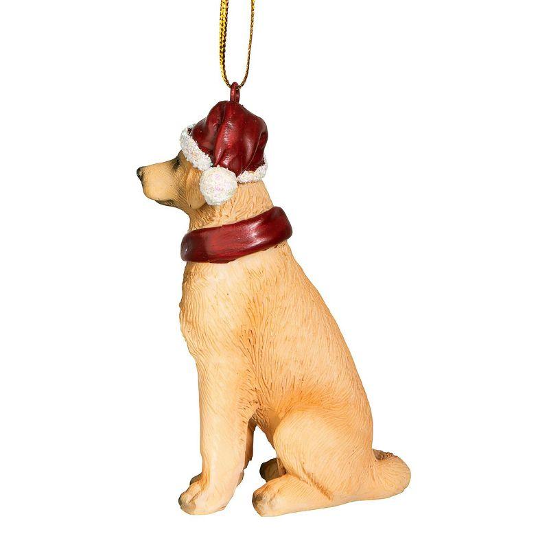 Design Toscano Golden Retriever Holiday Dog Ornament Sculpture