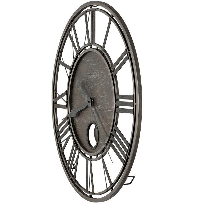 Marius Oversized Silver Iron Transitional Wall Clock