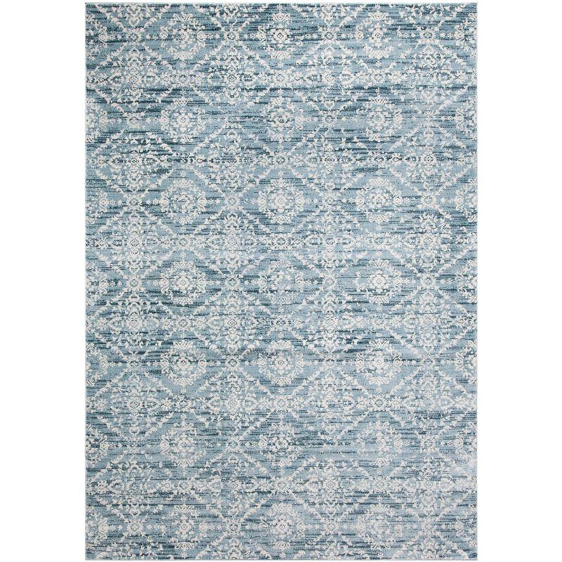 Martha Stewart Isabella - MSR0953 - Indoor Power Loomed Area Rugs - Denim Blue/Ivory - 4'x6'