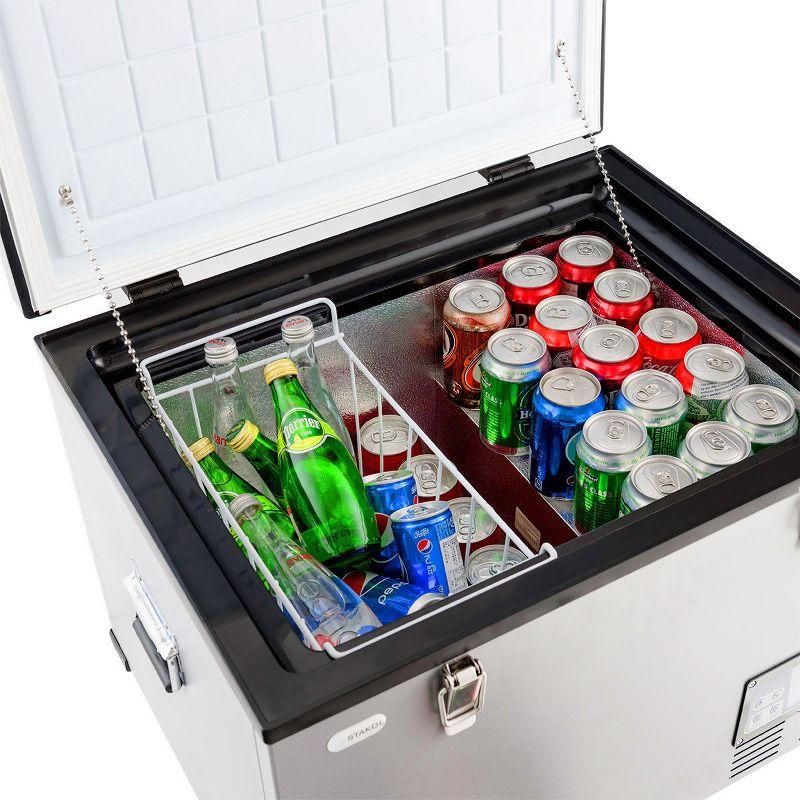 Costway 63-Quart Portable Electric Car Cooler Refrigerator / Freezer Compressor for RVs Camping