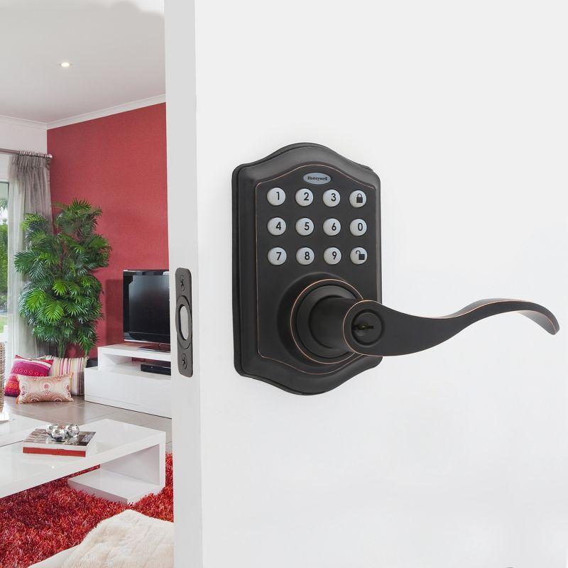 Oil Rubbed Bronze Electronic Entry Lever Door Lock