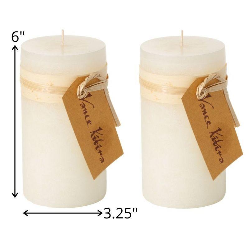 6" Vance Kitira Timber Candle Set of 2