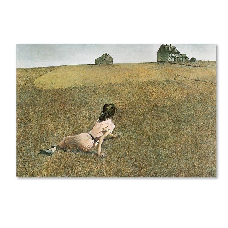 Trademark Fine Art -Andrew Wyeth 'Christina's World' Canvas Art - 16''x24''