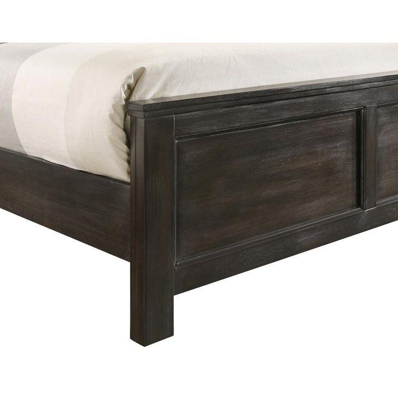 New Classic Furniture, Andover Twin Size Solid Wood Bed in Nutmeg