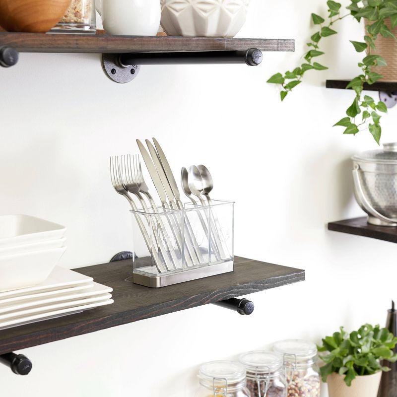 iDesign Forma Plastic Rectangle Flatware Caddy
