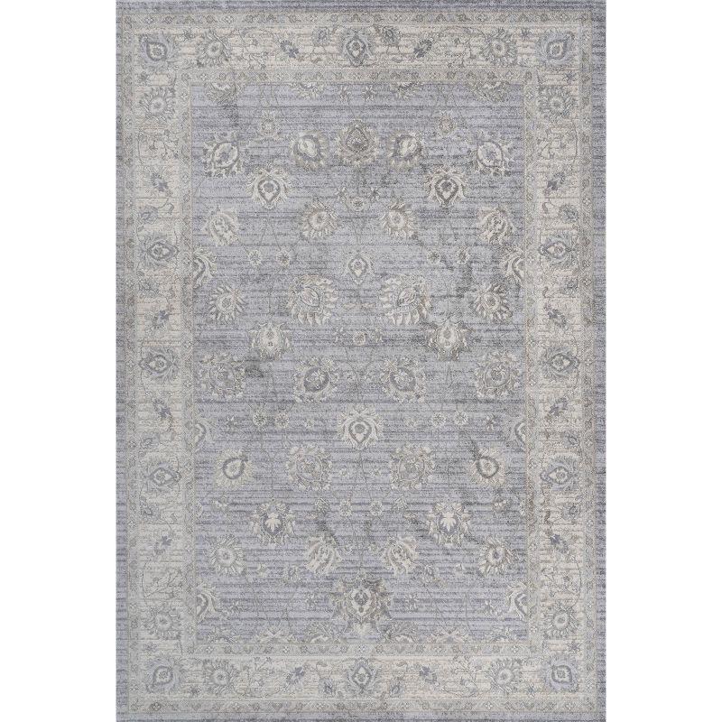 3' X 5' Modern Persian Vintage Moroccan Traditional Area Rug, Light Gray - JONATHAN Y