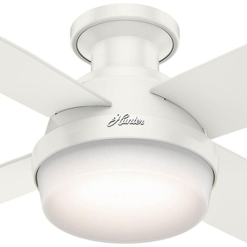 52" Dempsey Low Profile Ceiling Fan with Remote (Includes LED Light Bulb) - Hunter Fan