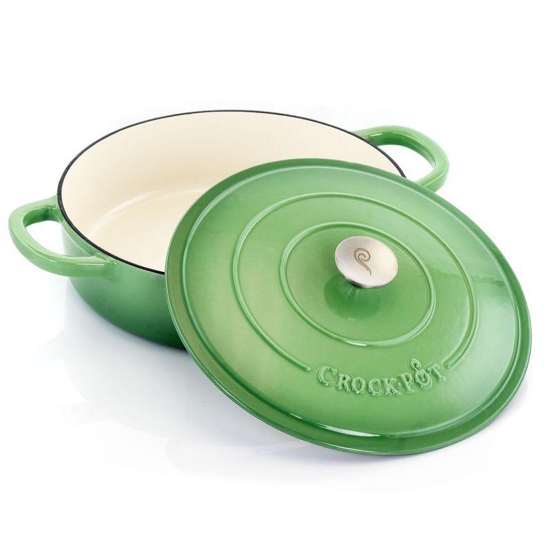 Crock-pot Crock-Pot Artisan 5 qt. Non-Stick Cast Iron Round Braiser with Lid