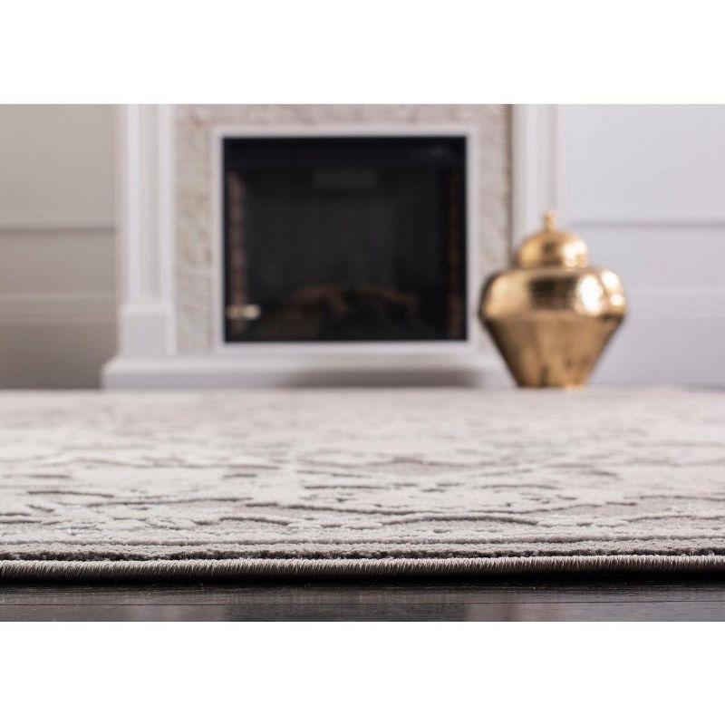 Reflection RFT665 Power Loomed Indoor Area Rug - Dark Grey/Cream - 5'1"x7'6" - Safavieh.