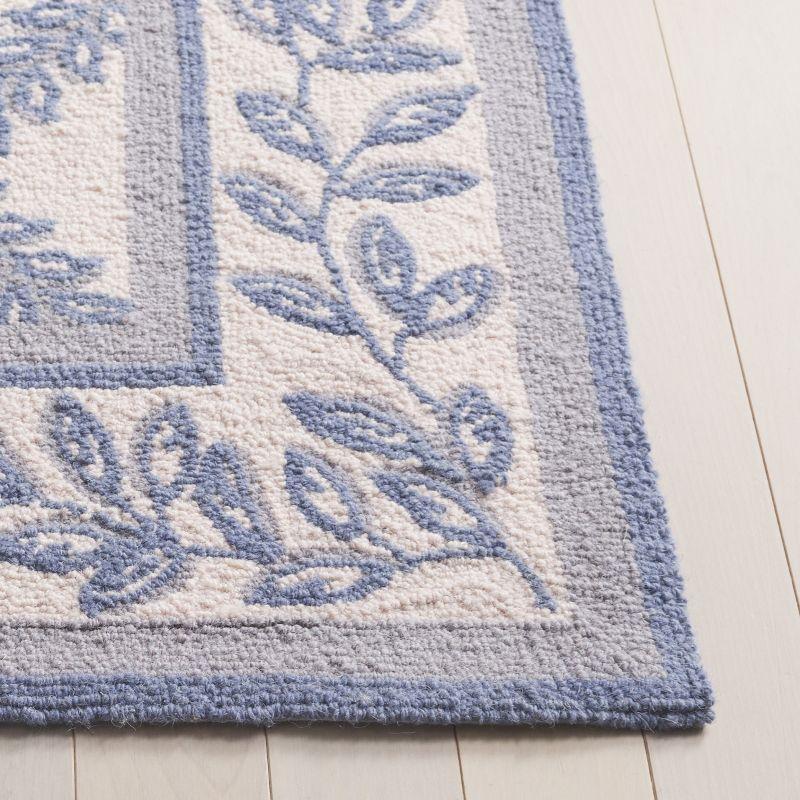 Chelsea HK230 Handmade Area Rug - 8'x10' - Ivory/Light Blue - Safavieh