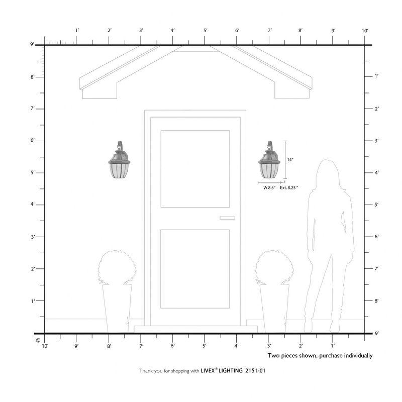 Livex Lighting Monterey 1 - Light Wall Light in  Antique Brass