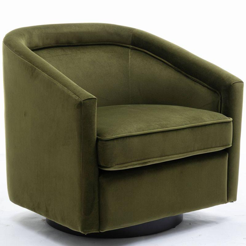 Classic Swivel Barrel Chair - WOVENBYRD