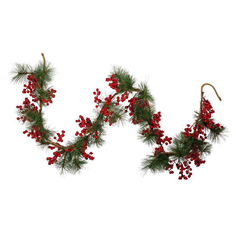 Kurt Adler 6-Foot x 12-Inch Berry Rope Garland