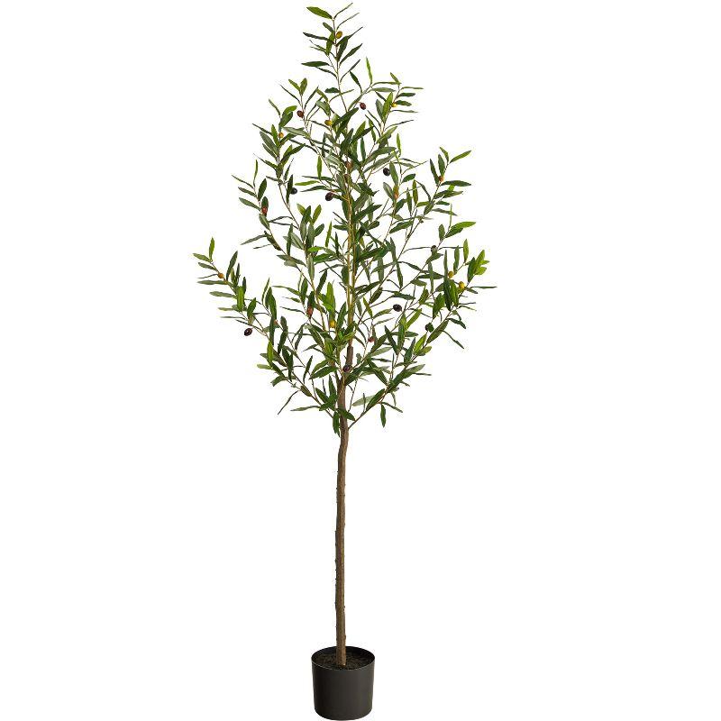 Nearly Natural 6-ft Olive Artificial Tree