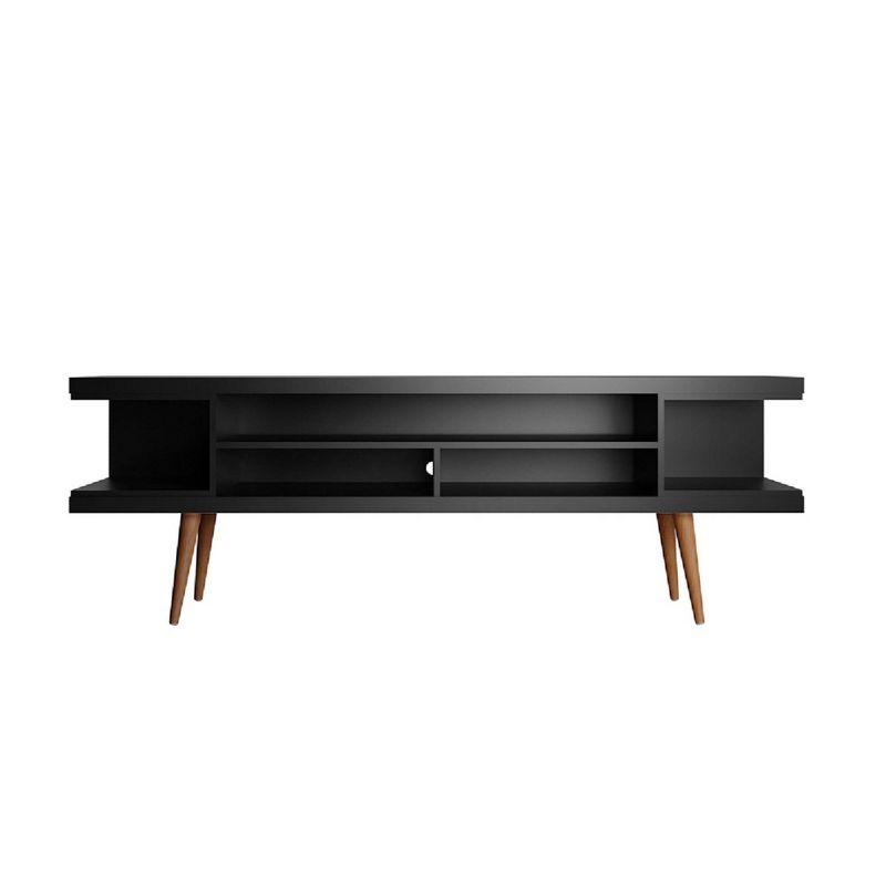 Utopia TV Stand for TVs up to 65" Black - Manhattan Comfort: Modern Media Console with Cable Management
