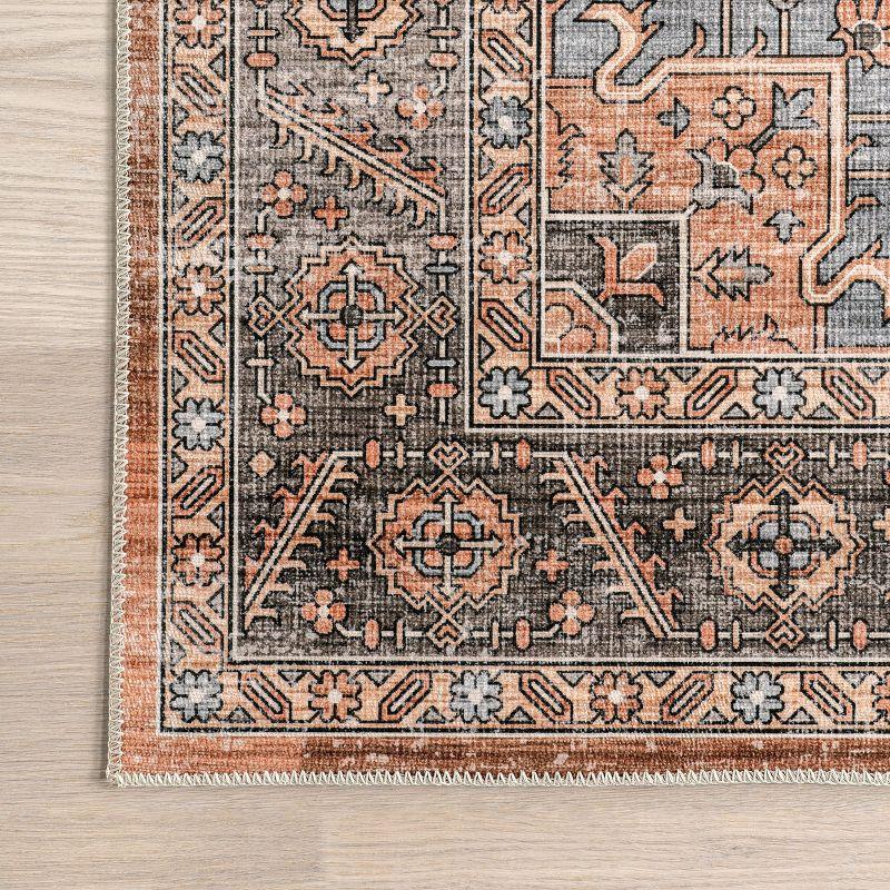 Nuloom Wrenley Medallion Machine Washable Indoor Area Rug