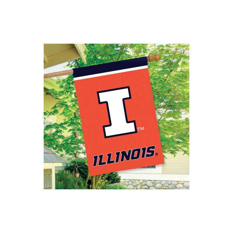 Briarwood Lane Illinois Fighting Illini House Flag NCAA Licensed 28" x 40"