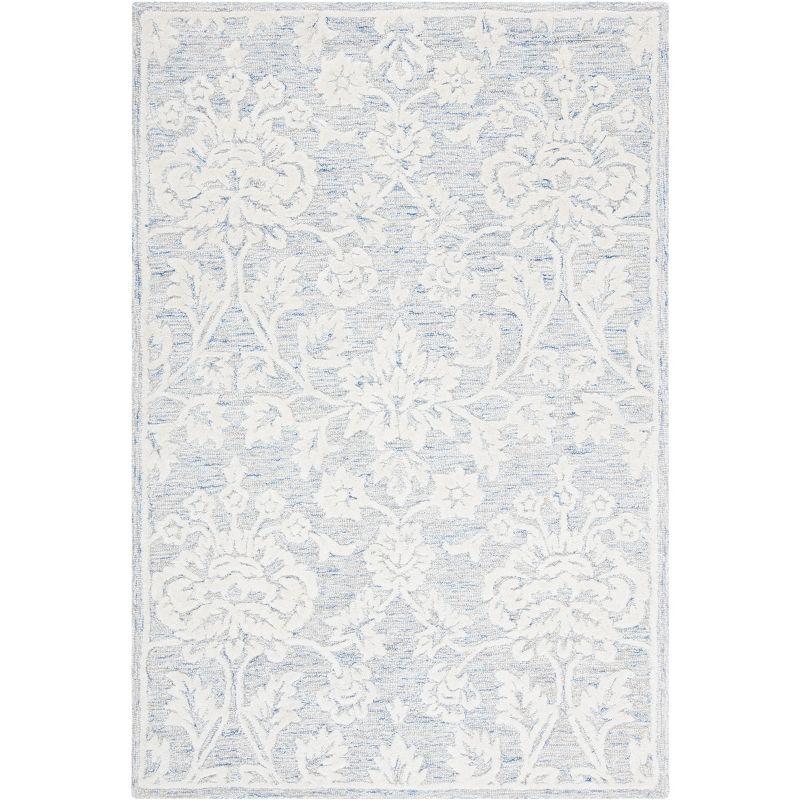 Glamour GLM651 Hand Tufted Area Rug - Blue/Ivory - 4'x6' - Safavieh.