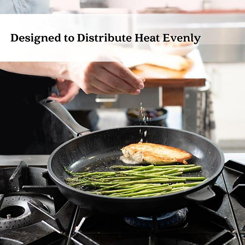 Alva Energy Ceramic Nonstick Frying Pan 8" & 9.5" Scratch Resistant, Healthy Cooking Pan, Non Toxic, Compatible with All Stovetops & Induction Safe
