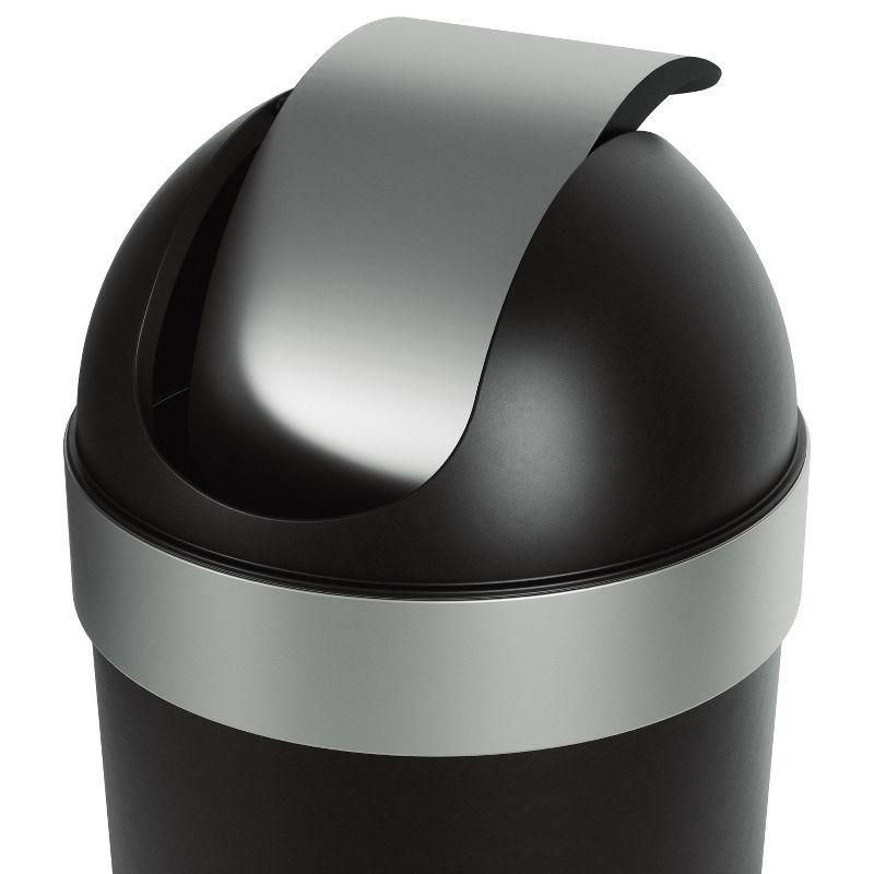 Umbra Venti Plastic Swing Top Kitchen Trash Can - 16 Gallons