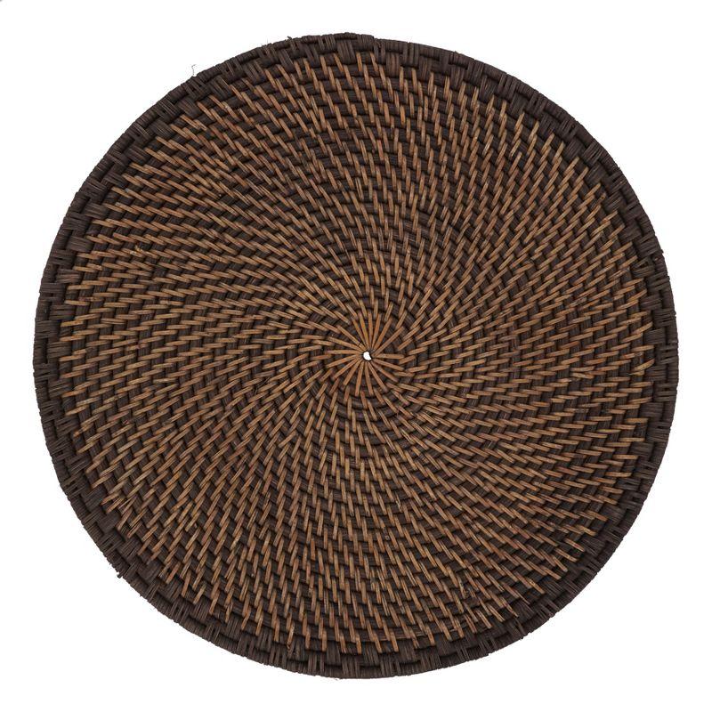 Saro Lifestyle Saro Lifestyle Woven Design Rattan Placemats (Set of 4)