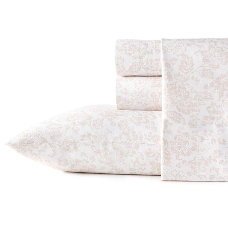 Printed Pattern Percale Cotton Sheet Set - Stone Cottage