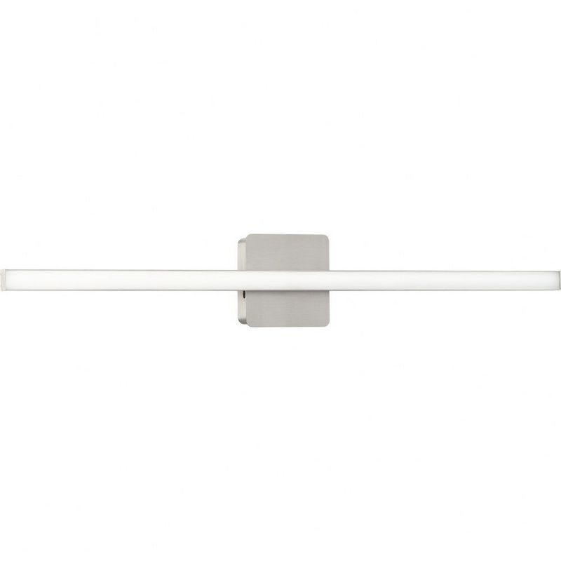 Large Brushed Nickel LED Linear Vanity Light