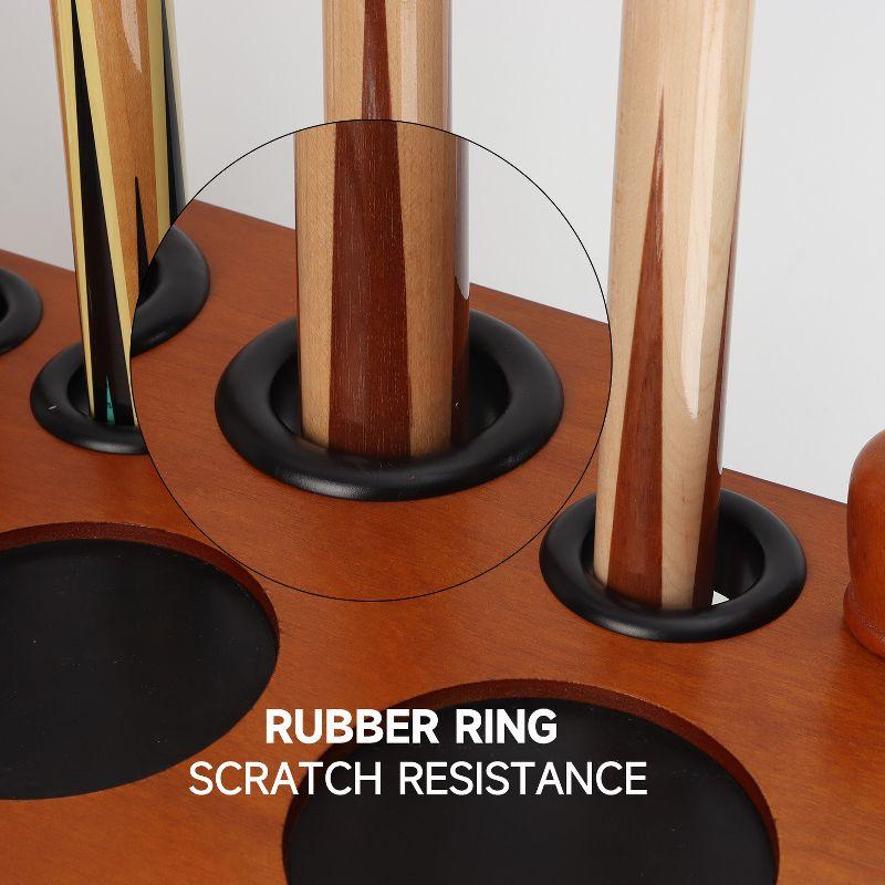 GSE Games & Sports Expert 8 Billiard Pool Cue Stick Corner Rack with Score Counter