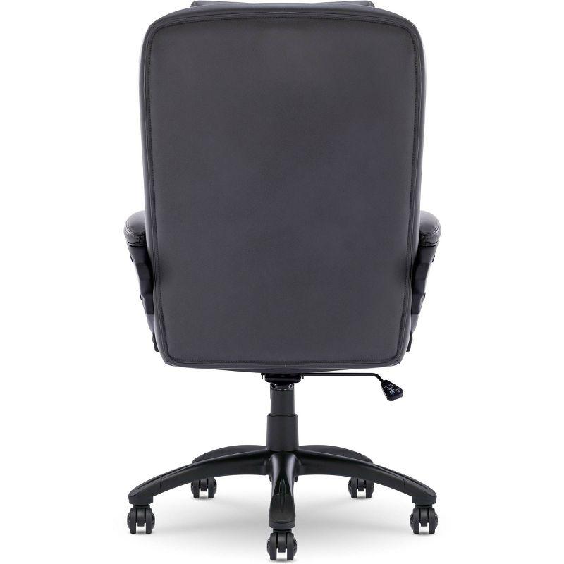 Serta Serta Garret Executive Office Chair, Ergonomic Lumbar Support, Semi-Plush Cushion, Body Pillows