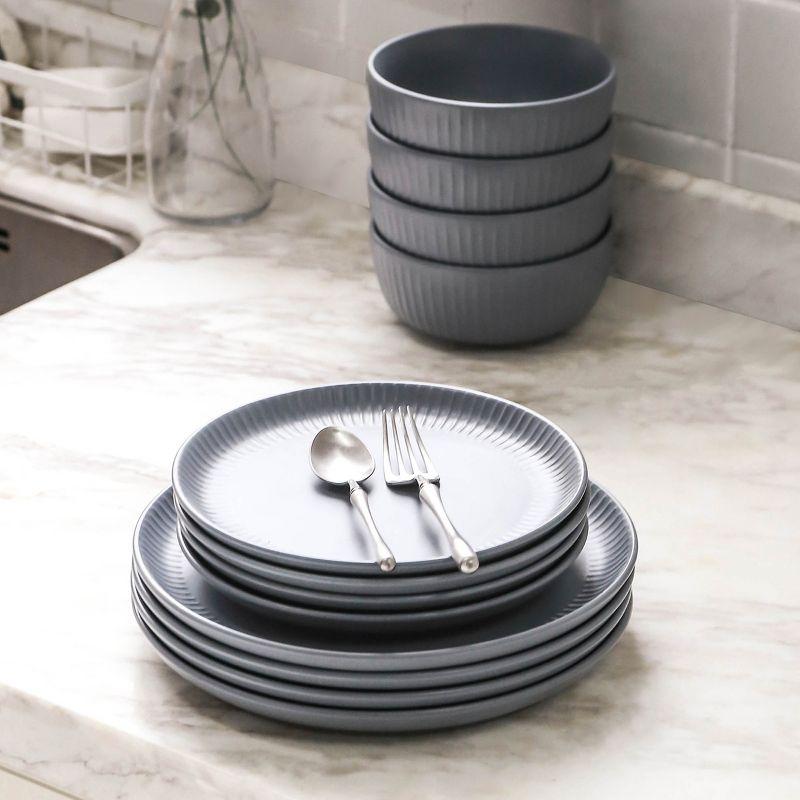 Stone Lain Logan 12-Piece Dinnerware Set Stoneware, Service for 4