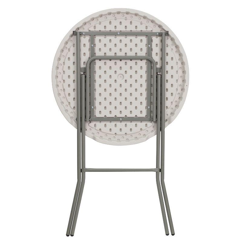 Flash Furniture Parker Round Plastic Bar Height Folding Event Table