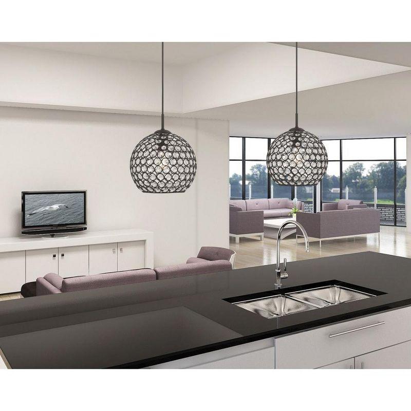 Livex Lighting Cassandra 1 - Light Pendant in  Black