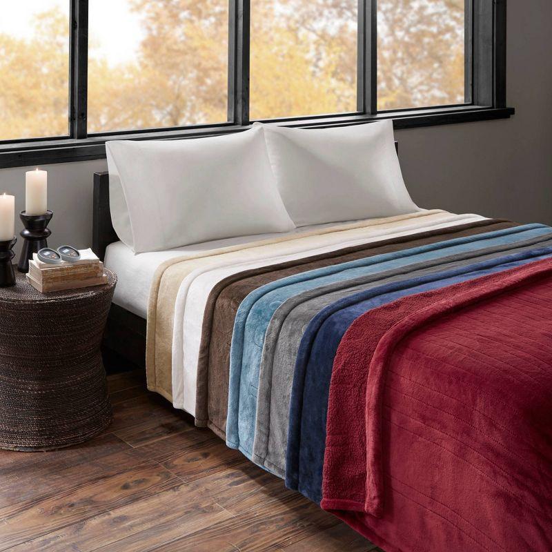 Beautyrest Beautyrest Heated Oversized Microlight to Berber Blanket