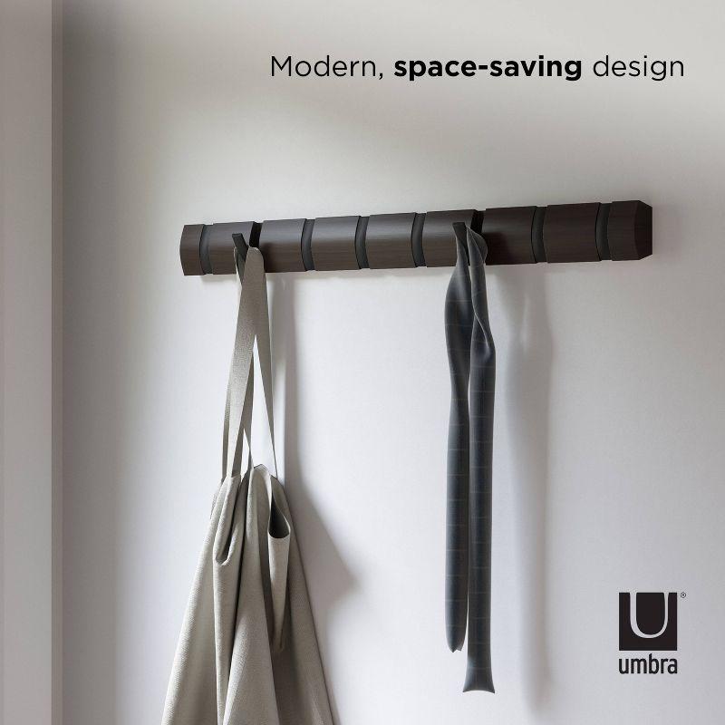 Flip 8 - Hook Solid Wood Coat Rack