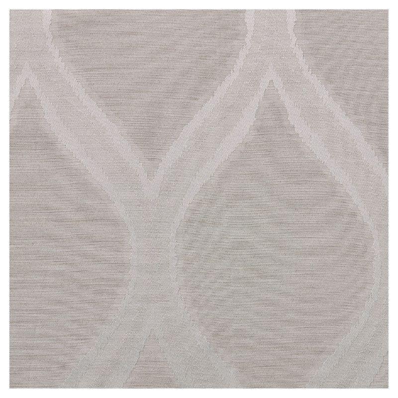 Set of 2 108"x54" Montrose Ogee Geometric Textured Linen Jacquard Grommet Top Window Curtain Panel Linen