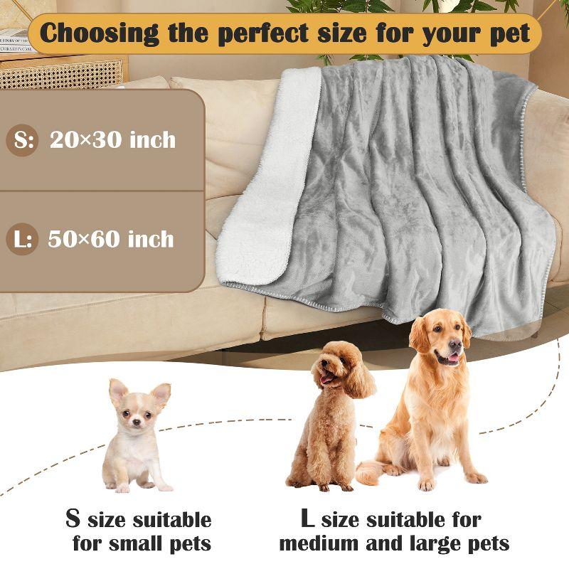 Kritter Planet Waterproof Blanket for Dogs, Washable Furniture Protector, Reversible High Pile Fleece Couch Cover