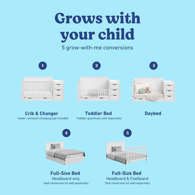 Graco Hadley 5-in-1 Convertible Crib and Changer with Storage