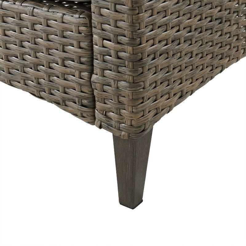 Rockport 77.13'' Polyethylene (PE) Wicker Outdoor Patio Sofa