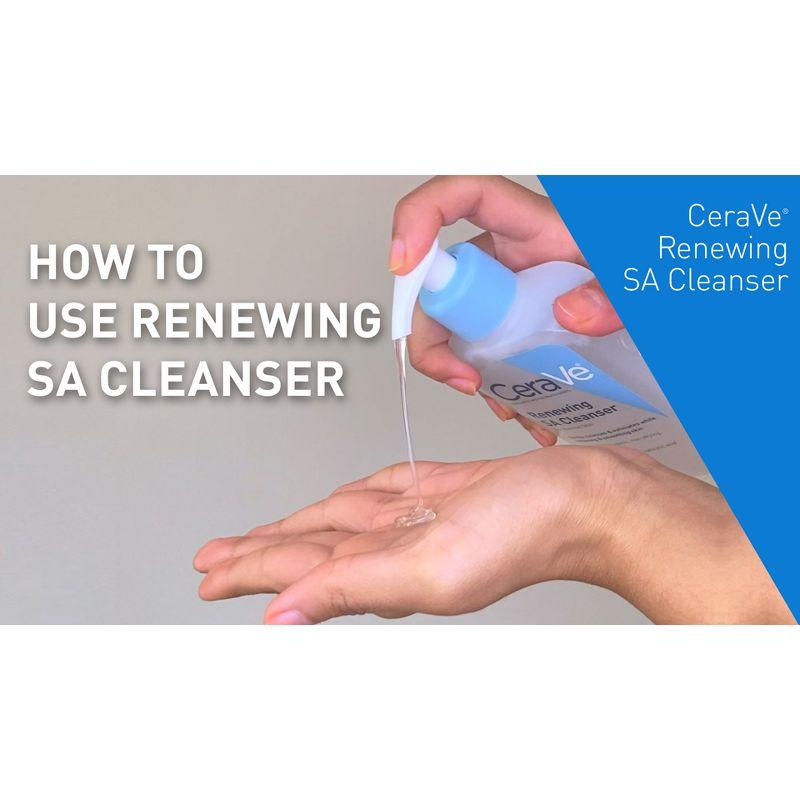 CeraVe Renewing SA Cleanser with Hyaluronic Acid for Normal Skin - 8 fl oz